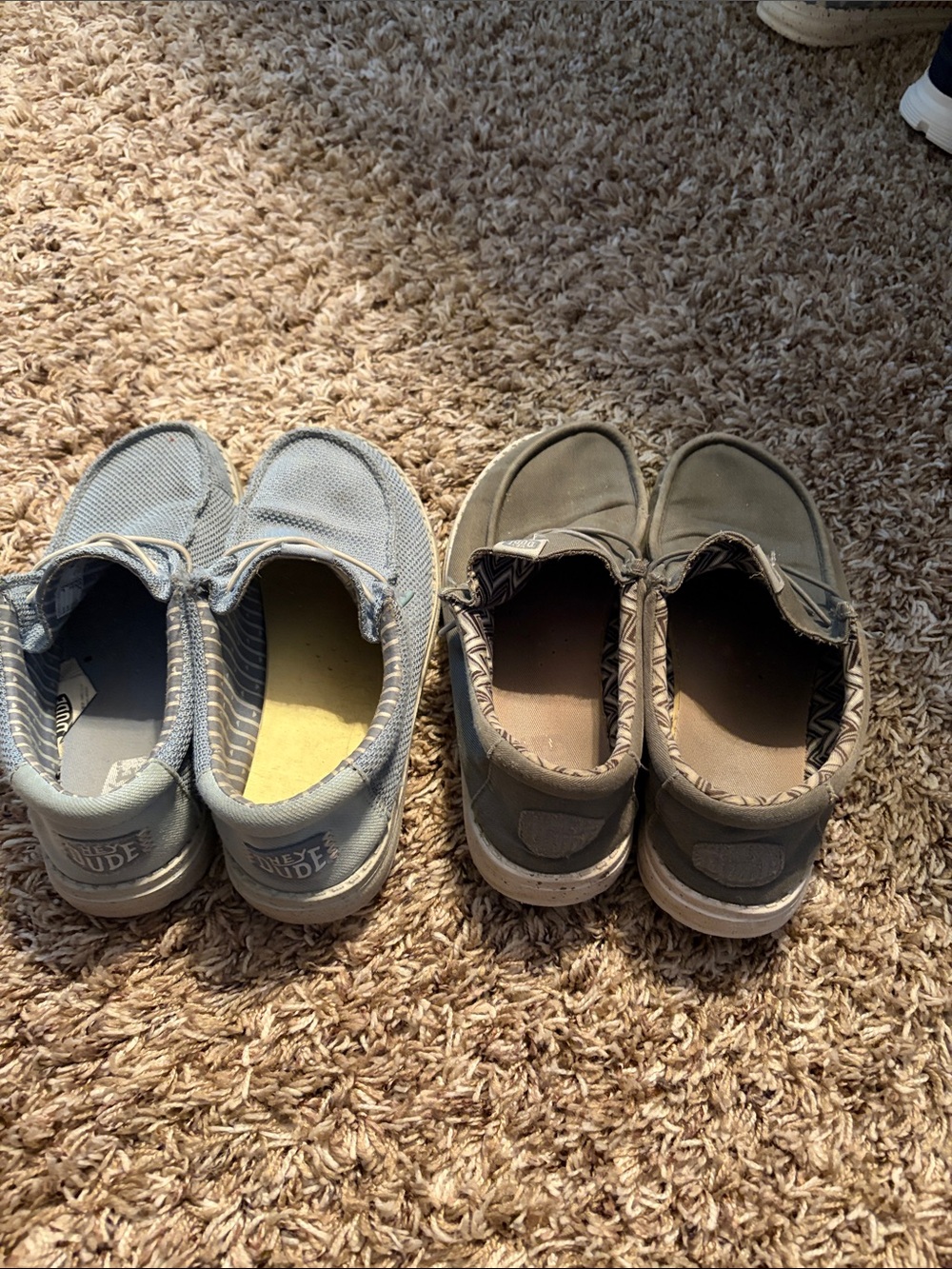 Boys Hey Dudes Slip-On Shoes - Blue and Gray - Picture 2 of 6